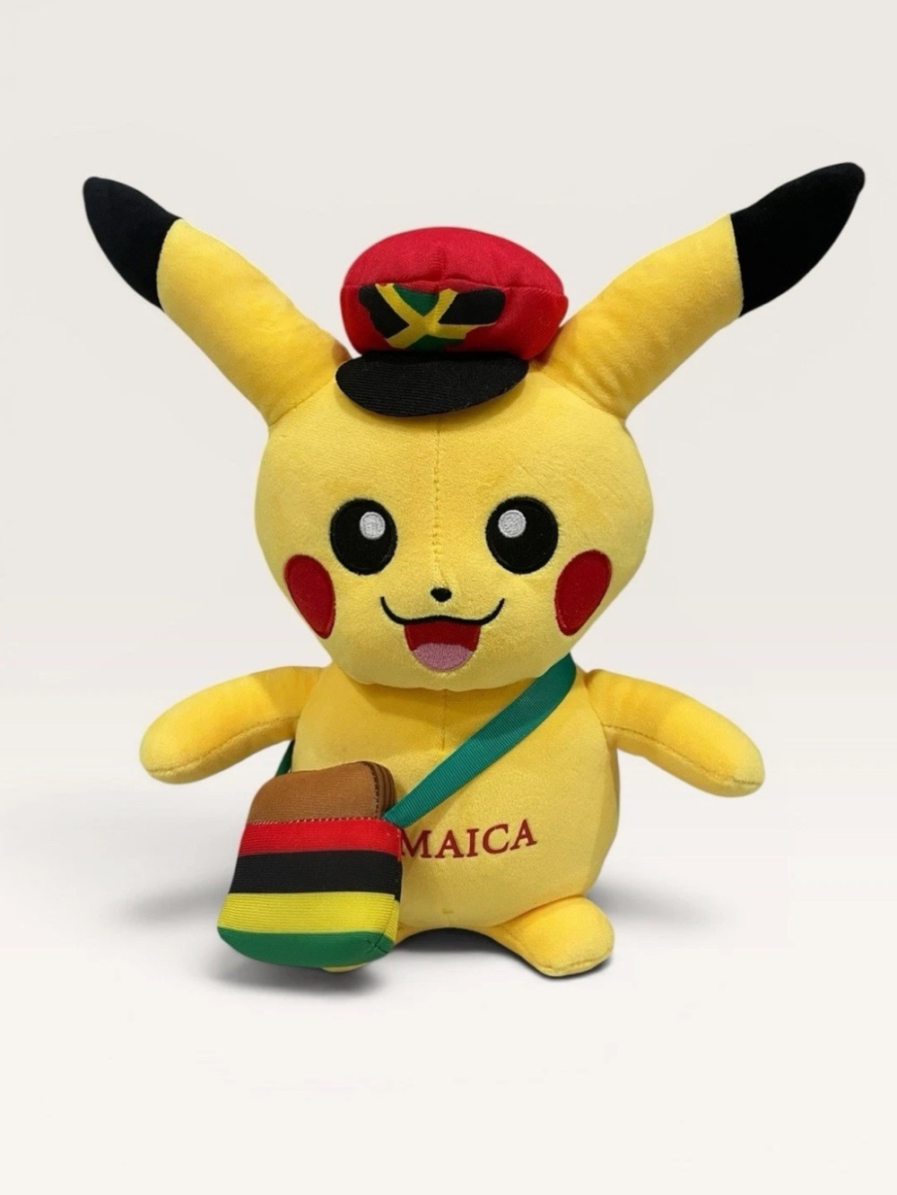 RARE Pokémon Jamaican PIKACHU Plush Toy Doll  Jamaica 10”